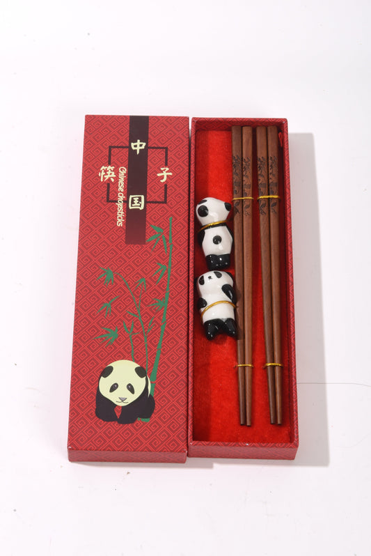 Panda Bamboo Chopsticks Set