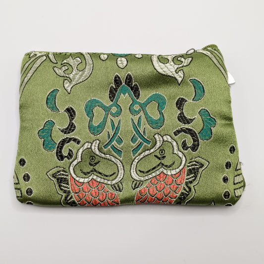Porte-monnaie En Soie Brodée