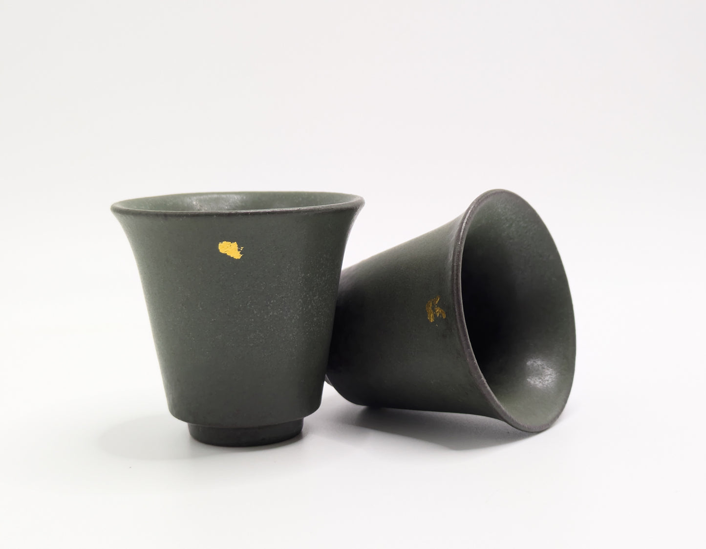 Tasse à Thé En Argile De Roche Vert Mousse