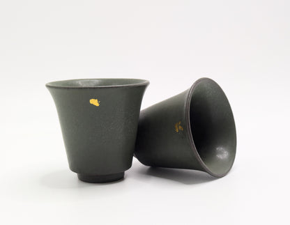 Tasse à Thé En Argile De Roche Vert Mousse