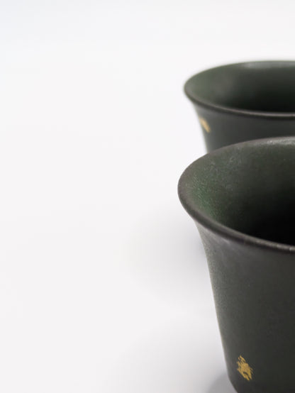 Tasse à Thé En Argile De Roche Vert Mousse